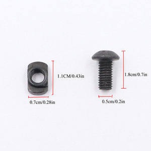 Kit de Tuercas en T de Acero al Carbono de Alta Resistencia Personalizado de Fábrica para Montaje de Óptica de Punto Rojo en Equipo de Caza y Actividades al Aire Libre - Product Image 2