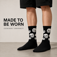 Chaussettes personnalisées OEM pour adultes, collection automne – Polyester/Nylon/Coton/Bambou/Laine, sans coutures, résistantes aux déchirures, séchage rapide, impression numérique