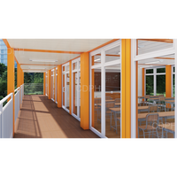 Conception moderne, belle et économique bâtiments modulaires préfabriqués école maisons en conteneur personnalisées lycée technique