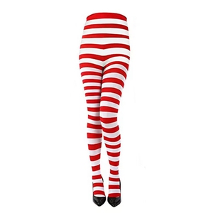 Collants rayés de <span class=keywords><strong>Noël</strong></span> et d'Halloween pour femmes, mode de fête, taille haute, colorés et opaques, vente en gros - Product Image 4