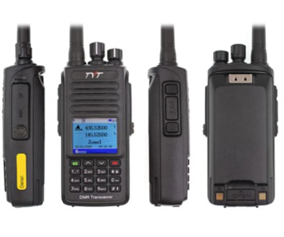 DMR VHF UHF 136-174MHz/ 400-470MHz walkie talkie 5W waterproof radio with encryption function and GPS optional digital