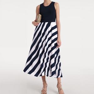 Vestido midi de fiesta OEM para mujer, estilo A-line, renacentista, con cintura definida, sin mangas, cuello cuadrado y encaje, ideal para verano. - Product Image 2