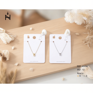 Cavigliera Angelina con Lettera D in Acciaio Inossidabile, Design Minimalista per Donna, Gioielli alla Moda - Product Image 2