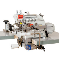Machine à coudre industrielle Siruba 747KST 4-Thread High Speed Cylinder Bed Top Feed Overlock utilisée