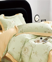 Ensemble de literie 4 pièces Opulent Lyocell-Draps imprimés ultra-doux, sensation de soie écologique, design exquis pour un confort de luxe