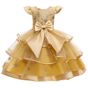 Vestido de Noche Clásico para Niñas, Estilo Noble, para Fiestas Familiares, Vestido Verde Precioso de Princesa con Lentejuelas Brillantes, Ropa Infantil - Product Image 5