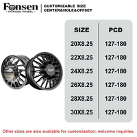 Roda DUALLY Tempa 20/22/24/26/28/30*8.25J RODA Poles untuk Pikap dan Kendaraan Berat