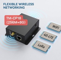 TM-CP1B Gateway IoT Industri Sumber Terbuka Ubuntu 24.04 LoRa 4G-LTE WiFi Terisolasi RS232 RS485 Pemasangan DIN-Rail Paduan Aluminium