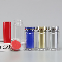 Flacon à médicaments en acrylique de couleur personnalisée, vide, pour pilules, comprimés et capsules