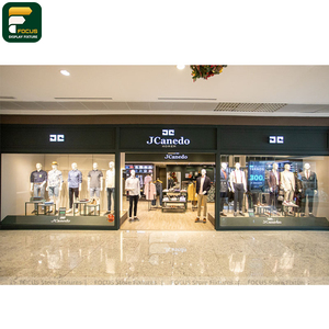 Contemporary Luxury Clothing Store Display Cabinet Garment Rail Wall Panel Cashier <b>Counter</b> - Product Image 6