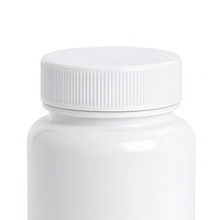 Flacon de médicament rond blanc vide de 90 cc avec bouchon à vis, emballage pharmaceutique, flacon en plastique pour pilules