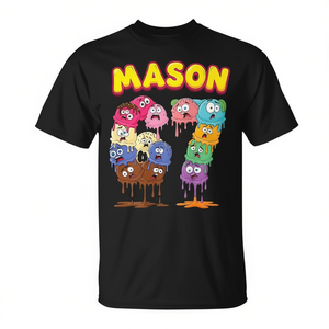 T-shirt Mason 67 Ice Cream Meme Six Seven On Back - Product Image 2