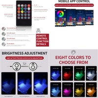 Nwe Car Interior Lights Under Dash Kit de iluminación con función activa de sonido y control remoto inalámbrico para Tesla Model 3/Y/S/X