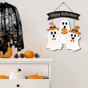 DAMAI Prix d'usine Nicro, Décoration murale en bois de haute qualité, Panneau de bienvenue fantômes d'horreur, Fournitures de fête d'Halloween - Product Image 5