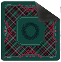 Juego de Mahjong Dear Santa - Edición Navideña con Fichas Americanas, Juego de Fichas de Mahjong Festivas con Fichas Grabadas, Regalo de Lujo para