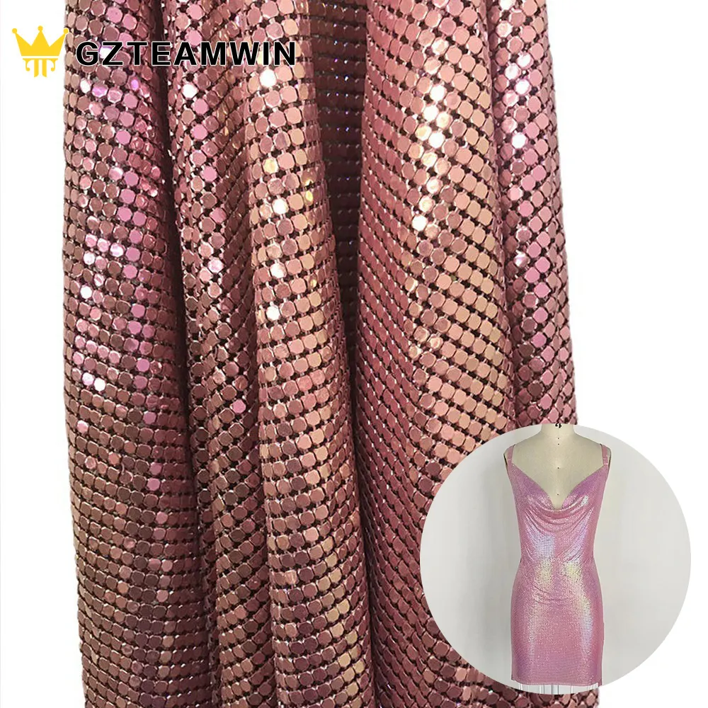 Пользовательские Dacoratice модные аксессуары алюминиевые ткани 3 мм плоское покрытие кольцевая сетка металлик для юбки