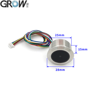 GROW GM861 UART/Interface USB 1D/2D Code à barres QR Code Module de Scanner de codes à barres avec boîtier en acier inoxydable blanc vert LED