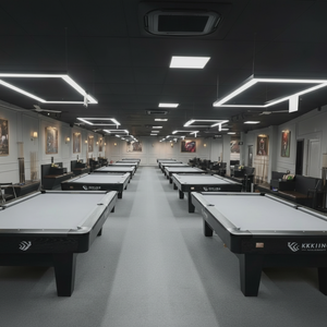 Mesa de billar de lujo con artesanía superior, superficie de pizarra estable y atractivo interior atemporal - Product Image 1