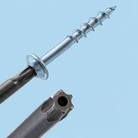 Sekrup Lubang Saku Torx Drive 1-1/4 inci, Ulir Halus, Kepala Berlapis Seng, Sekrup Kayu untuk Perkayuan Kabinet Kayu Keras