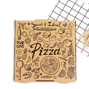 Custom 8 12 14 28 Inch With Logo Carton Take A Way Corrugated Pizza Boxes