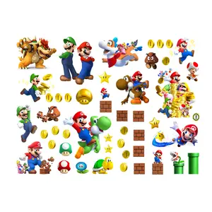 40X60CM Grand poster de jeu 3D pour chambre d'enfant chambre d'enfant DIY autocollant super Mario stickers muraux