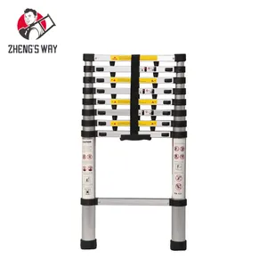 Alumínio Foldable Step Telescopic Extension Bamboo Ladder 2.6 Meter Alumínio Outdoor Modern Ladders Alumínio uma Série 9 Passos