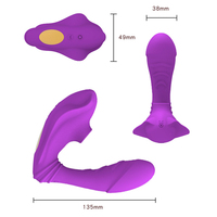 Realistischer Dildo Strap-on Vibrator mit 10 Frequenzen Saugvibrator Nippel-Klitoris-Sauger Sexspielzeug