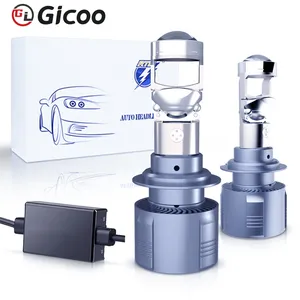 GICOO – lentille de projecteur LED pour voiture moto h4 h7 h11 9005 9006 auto led phares 56w