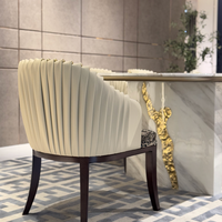 Ensemble de meubles de salle à manger de luxe haut de gamme moderne, solution tout-en-un Foshan, table à manger sur mesure avec plateau en marbre et chaises