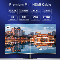 Kabel HDMI 2.0 Grosir Pabrik, Konektor Berlapis Emas, Resolusi 4K 60Hz untuk 3D Ultra HDTV
