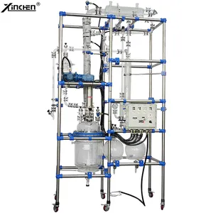 Industrial and commercial glass vacuum defoaming high shear emulsion reactor tank