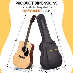 Échantillon Gratuit - Vente en Gros d'Accessoires pour Instruments de Musique - Sac Imperméable pour Mandoline, Guitare Acoustique et Basse (Simple ou Double Épaule) - Product Image 6
