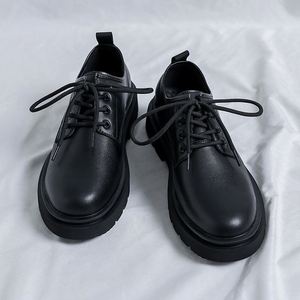 Chaussures en cuir à lacets BaiHu pour hommes de haute qualité avec semelles antidérapantes et effet de hauteur accrue, style décontracté - Product Image 4