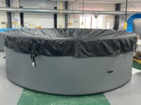 500*120cm Umweltfreundlicher PVC Aufblasbarer Schwimmpool für Kinder und Familien Langlebiges Drop-Stitch-Bodentuch