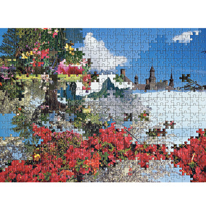 <span class=keywords><strong>Puzzle</strong></span> en bois personnalisé 99, 300 pièces, moderne, circulaire, 3d - Product Image 2
