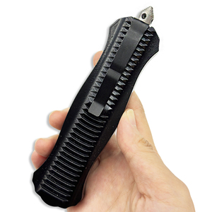 Couteau droit à manche en aluminium usiné CNC avec pommelle brise-vitre en acier au tungstène - Product Image 3