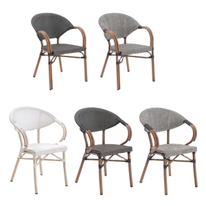 Phong cách hiện đại băng ghế dự bị ngoài trời với khung thép không gỉ ex-nhà Máy Giá cong chế biến gỗ băng ghế dự bị cho công viên hoặc Patio - Product Image 3