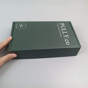 Özel tasarım Logo karton Mailer nakliye kutusu hediye elbise özel kağıt katlama kutusu - Product Image 2