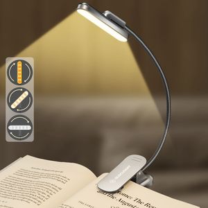 <span class=keywords><strong>Prix</strong></span> de liquidation - Lampe de lecture rotative Glocusent de 0 à 340 degrés, rechargeable par USB-C, mini lampe à clipser <span class=keywords><strong>pour</strong></span> <span class=keywords><strong>livre</strong></span> - Product Image 6