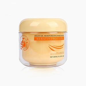 Traitement capillaire réparateur pour cheveux secs, sans rinçage, à l'huile de kératine, à l'acide et au collagène, lissant et adoucissant - Product Image 2