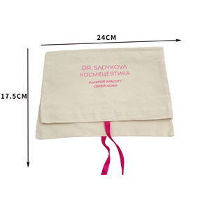 Borsa portaoggetti in cotone con patta, busta in tessuto per imballaggio, copertura antipolvere per abbigliamento, calzature e copricapo, borsa per uso quotidiano - Product Image 6