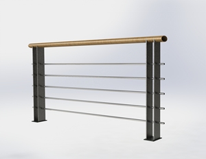 Suministro DE FÁBRICA DE China, acero inoxidable de alta calidad, 304 316, barandilla de paisaje Riverway - Product Image 2