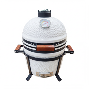 Auplex Premium Modern White Series Griglia Kamado <span class=keywords><strong>a</strong></span> Carbone Resistente da 15/18/22/27 Pollici con Carrello per <span class=keywords><strong>Cucina</strong></span> Esterna - Product Image 2