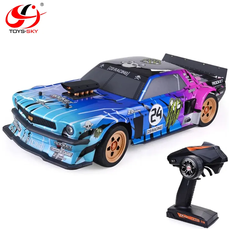 1/7 4WD 130km/h Brushless Motor Electric Remote Control Huge Vehicle ZD Racing EX07 RC Cars for Adults with High Speed