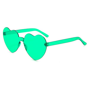 Lindas gafas de sol de corazón de melocoton sin <span class=keywords><strong>marco</strong></span> gafas de fiesta de corazón de Playa de verano gafas de sol de mujer - Product Image 4