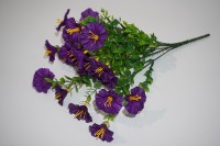 Fabriek Directe Groothandel Paarse Kunstmatige Bloemenbos Voor Tuin Outdoor Decor