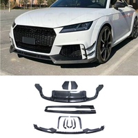 Kit de carrosserie en fibre de carbone séparateur avant diffuseur arrière côtés de capot jupe Spoiler pare-chocs Kit de carrosserie pour Audi TT/TTS/TTRS