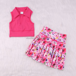 Happy Luoka OEM vente en gros d'été imprimé tie dye Yoga ensemble bébé fille robe bébé vêtements - Product Image 1