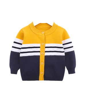 Liquidation vente haute qualité infantile enfant en bas âge garçons à manches longues tricot chaud <span class=keywords><strong>pull</strong></span> pour l'hiver col en v avec bouton décoration - Product Image 1