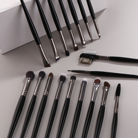 IPRESTA 18 pinceaux de maquillage pour les yeux en poils synthétiques avec brosse à cils et peigne à cils - Qualité professionnelle pour un maquillage complet des yeux